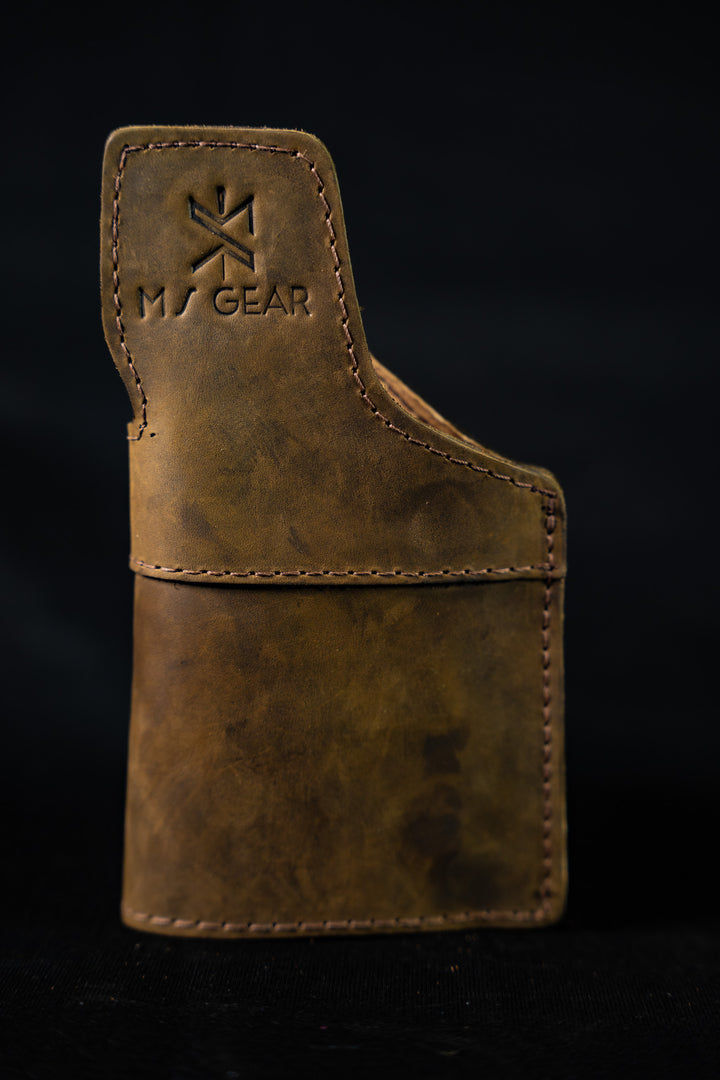 Leather (IWB) Holster for Gun with Laser / Light