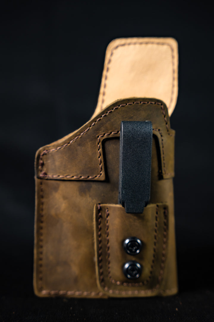 Leather (IWB) Holster for Gun with Laser / Light