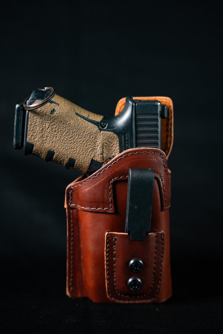 Leather (IWB) Holster for Gun with Laser / Light
