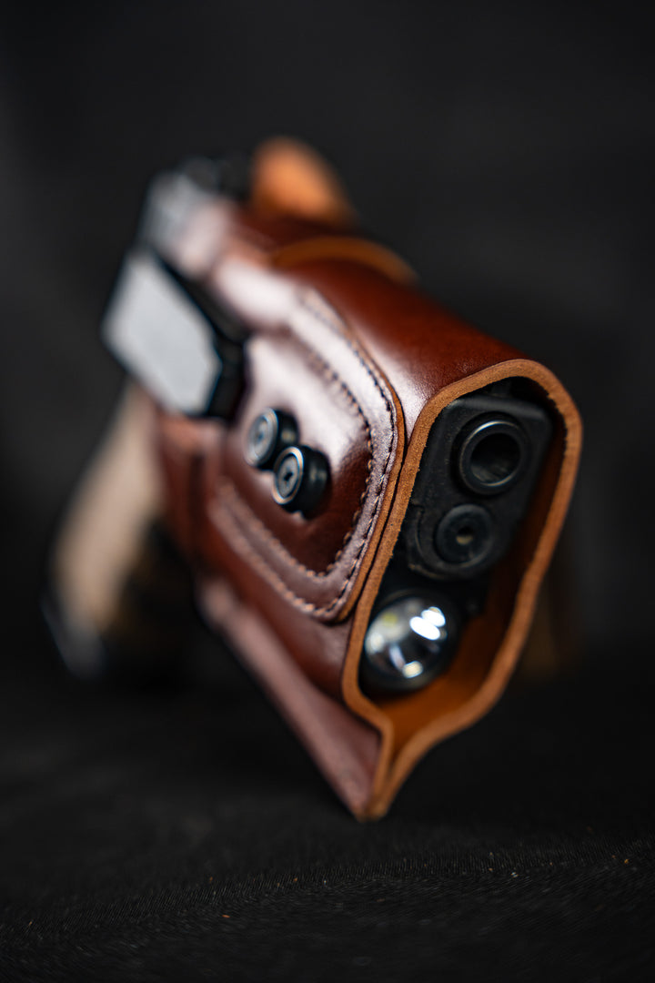 Leather (IWB) Holster for Gun with Laser / Light