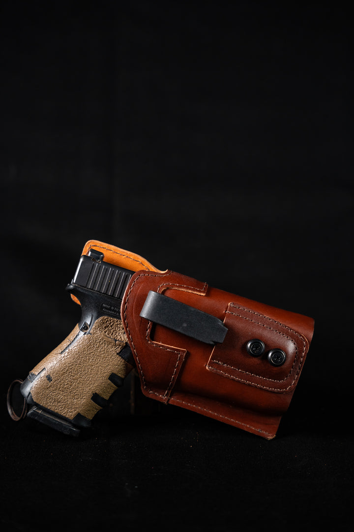 Leather (IWB) Holster for Gun with Laser / Light