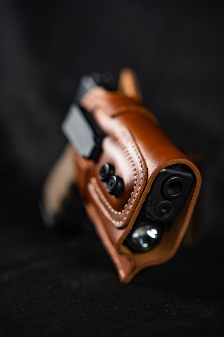 Leather (IWB) Holster for Gun with Laser / Light