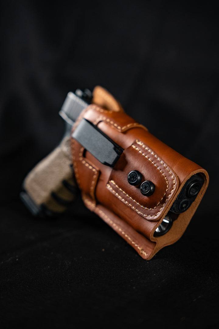Leather (IWB) Holster for Gun with Laser / Light