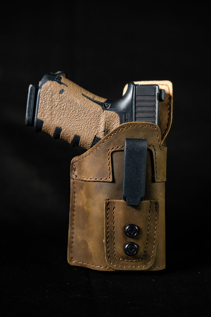 Leather (IWB) Holster for Gun with Laser / Light
