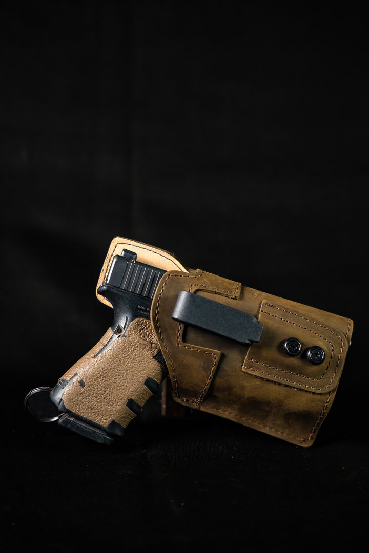 Leather (IWB) Holster for Gun with Laser / Light