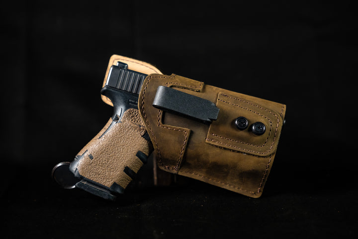 Leather (IWB) Holster for Gun with Laser / Light