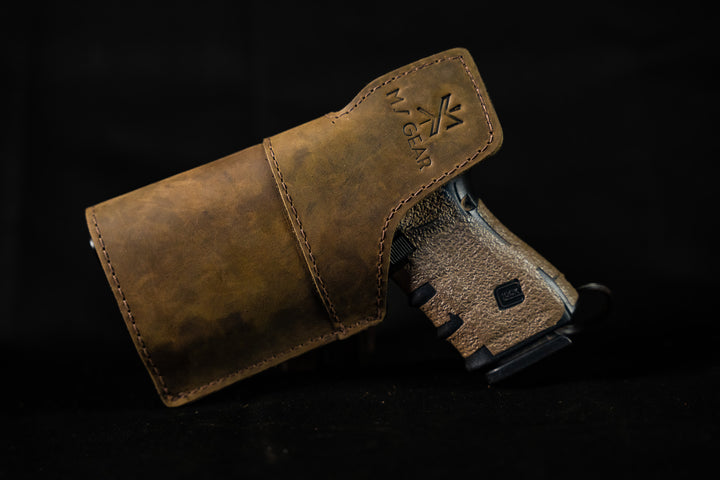 Leather (IWB) Holster for Gun with Laser / Light